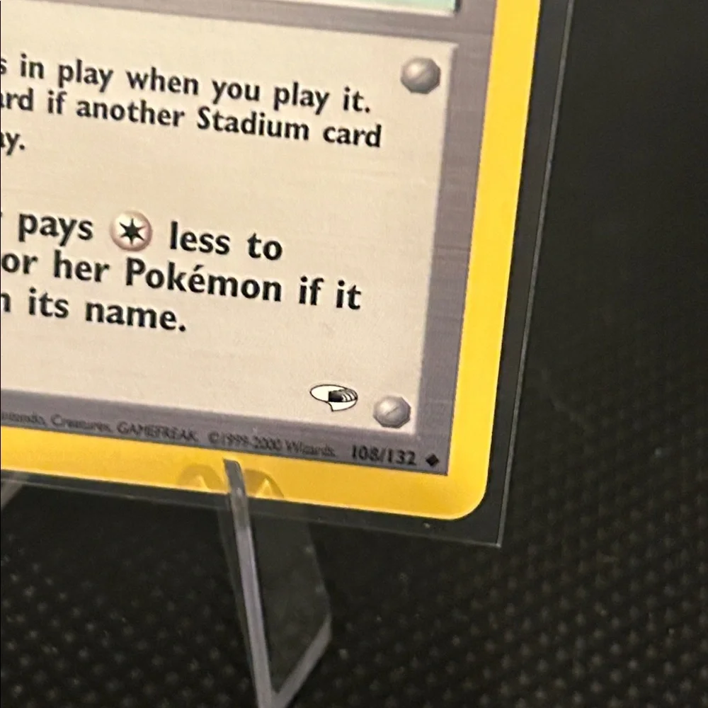 Pokemon Cerulean City Gym 108/132 Vintage from Gym Heroes‎ Unlimited (2000) M/NM
